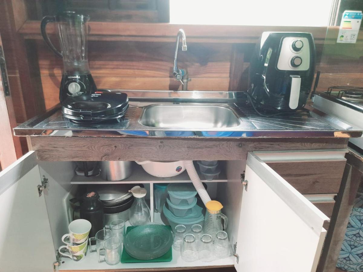827 Chale Pe Na Areia, Completo Na Praia Do Estaleiro Em Ubatuba - 1 Dormitorio, 1 Banheiro, 1 Vaga De Garagem エクステリア 写真